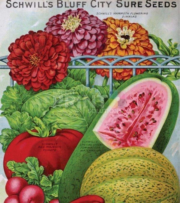 Vintage Retro Vegetable and Fruit Label #23 Garden Flag