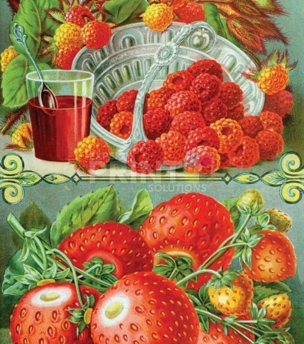Vintage Retro Vegetable and Fruit Label #27 Garden Flag