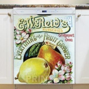 Vintage Retro Vegetable and Fruit Label #31 Dishwasher Magnet