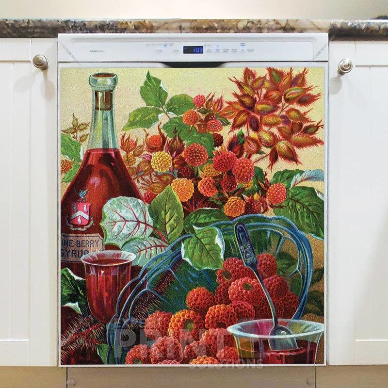 Vintage Retro Vegetable and Fruit Label #36 Dishwasher Magnet