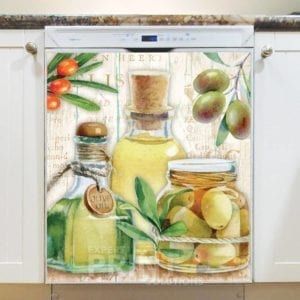 Beautiful Kitchen Design with Olives #3 Dishwasher Magnet