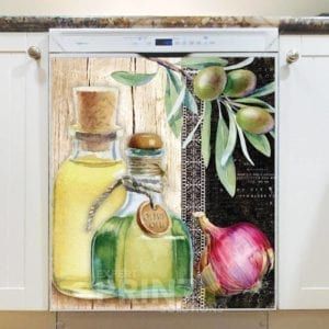 Beautiful Kitchen Design with Olives #6 Dishwasher Magnet