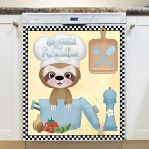 Little Sloth Chef #2 Dishwasher Magnet