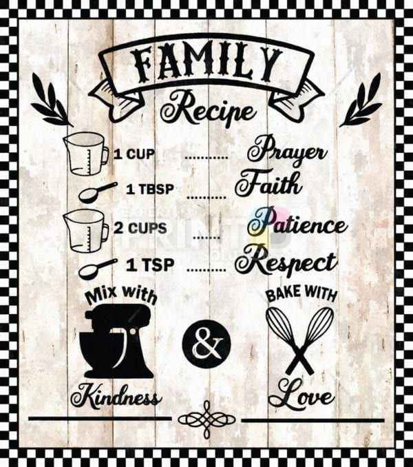 Cute Kitchen Family Recipe Garden Flag