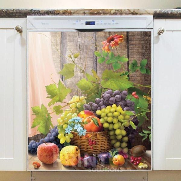 Still Life with Flowers and Fruit Dishwasher Magnet
