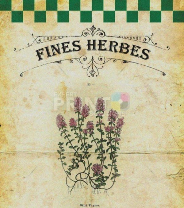 Vintage Fine Herbes #4 Garden Flag