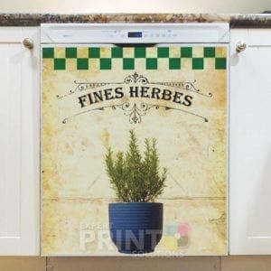 Vintage Fine Herbes #6 Dishwasher Magnet