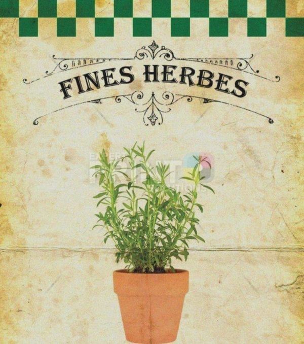 Vintage Fine Herbes #7 Garden Flag