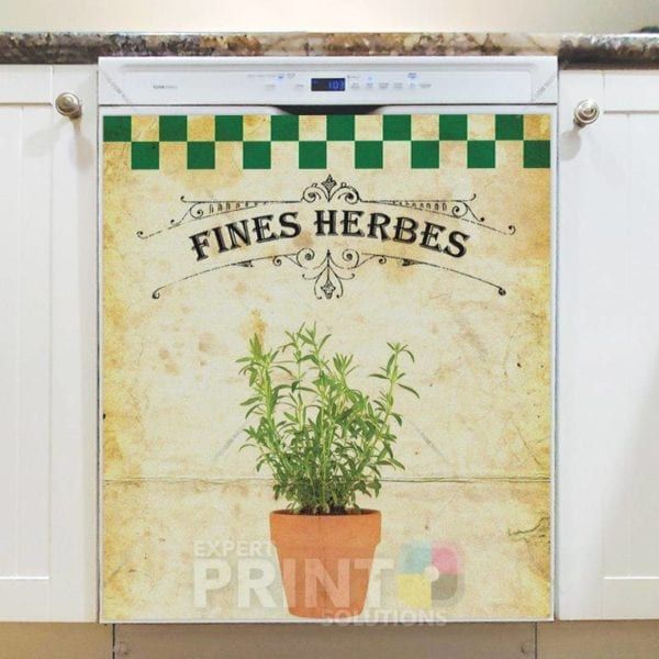 Vintage Fine Herbes #7 Dishwasher Magnet