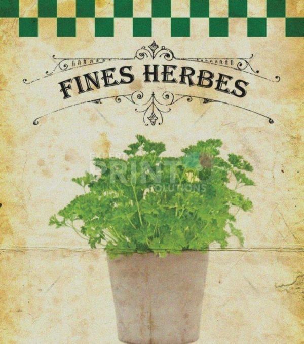 Vintage Fine Herbes #8 Garden Flag