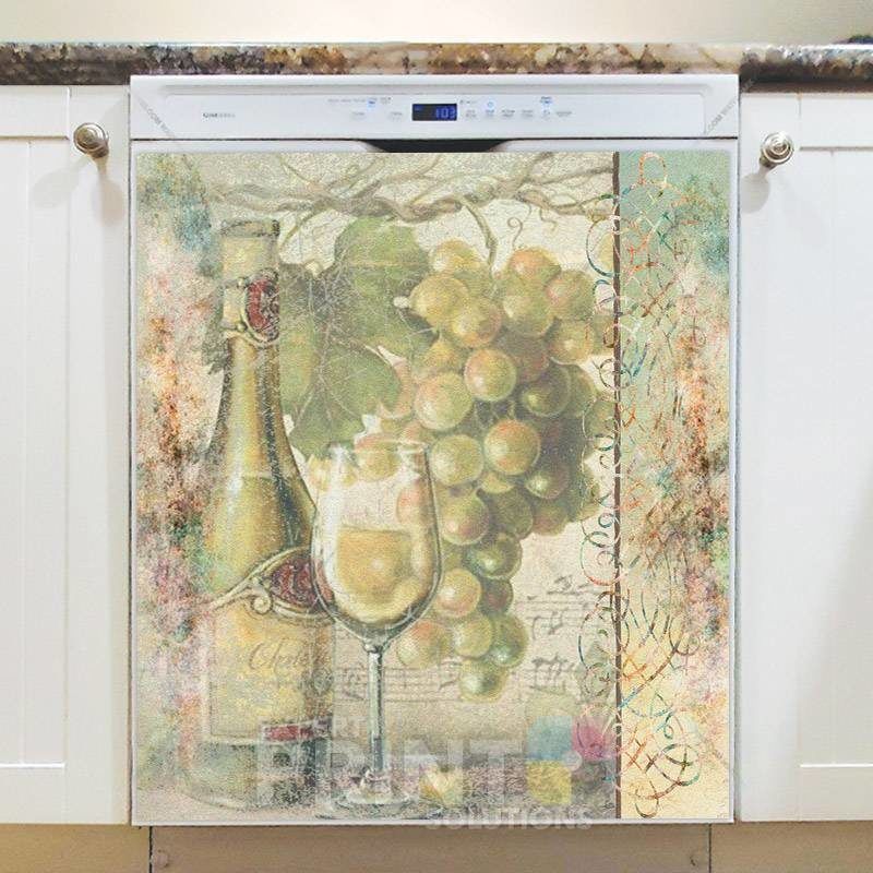 Rustic Tuscan Vintage Wine Design #4 Dishwasher Magnet