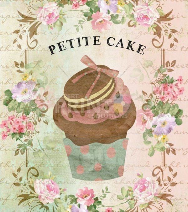 Vintage Cupcake Design #5 Garden Flag