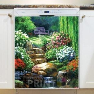 Beautiful Secret Garden Dishwasher Magnet