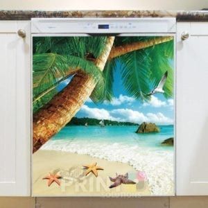 Tropical Paradise Beach #1 Dishwasher Magnet