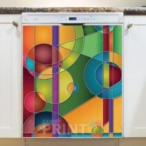 Colorful Abstract Design #5 Dishwasher Magnet
