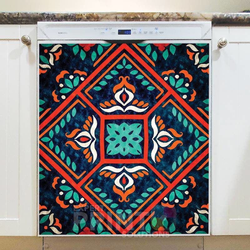 Bohemian Talavera Indian Ethnic Pattern #4 Dishwasher Magnet