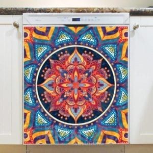 Beautiful Ethnic Mandala Design #4 Dishwasher Magnet