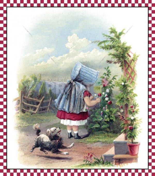 In The Fruit Garden Garden Flag