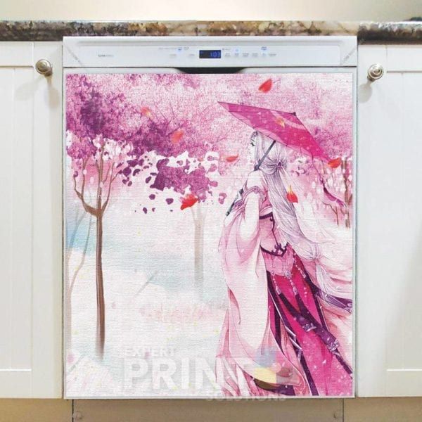 Pink Spring in Japan Dishwasher Magnet