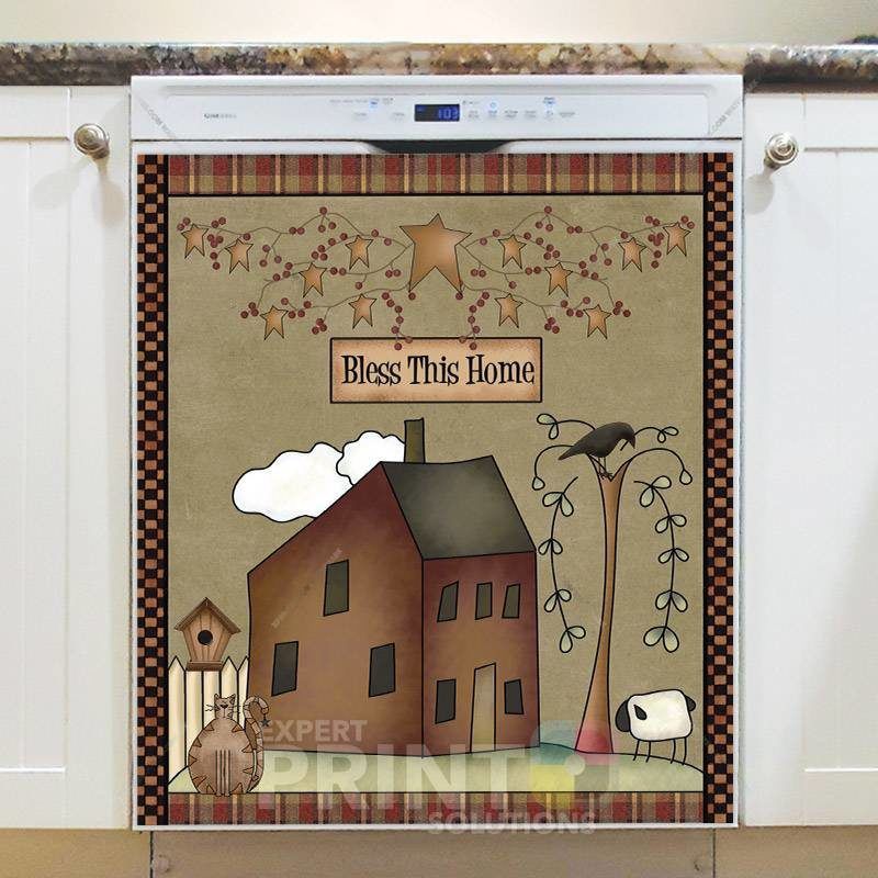 Bless This Home Saltbox house Dishwasher Magnet