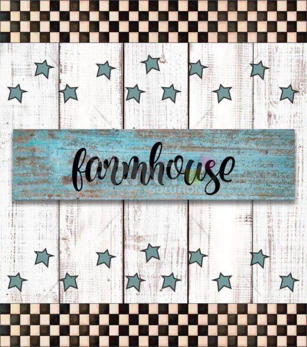 Farmhouse Wood Pattern Sign Design Garden Flag