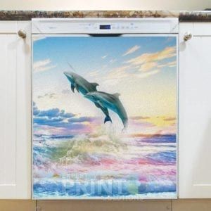 Jumping Dolphins Dishwasher Magnet