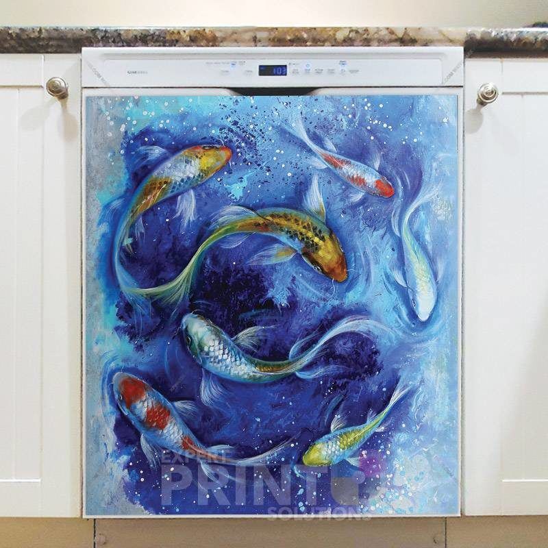 Japanese Koi Fish Dishwasher Magnet