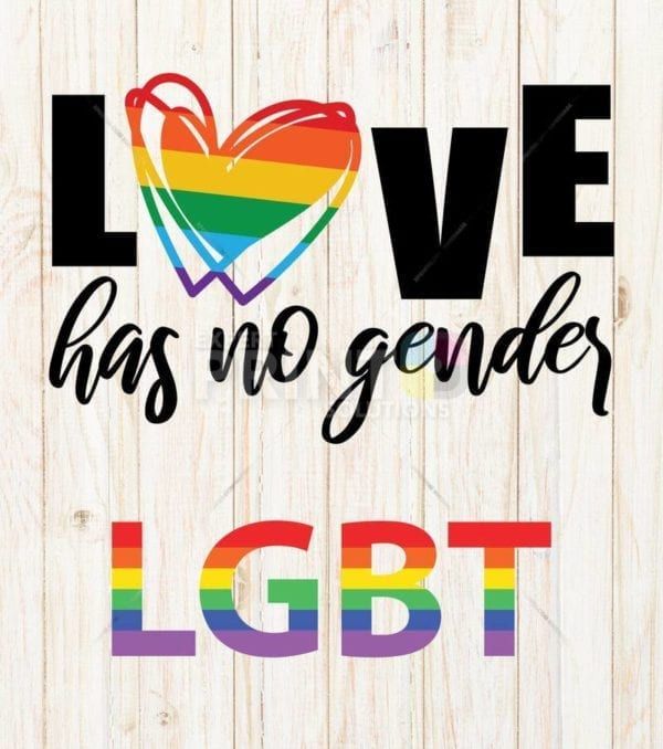 LGBT Pride and Equality - Love has no Gender Garden Flag