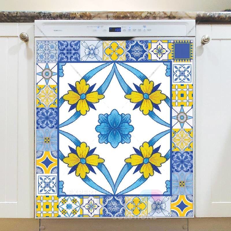Beautiful Ethnic Bohemian Folk Talavera Pattern #3 Dishwasher Magnet