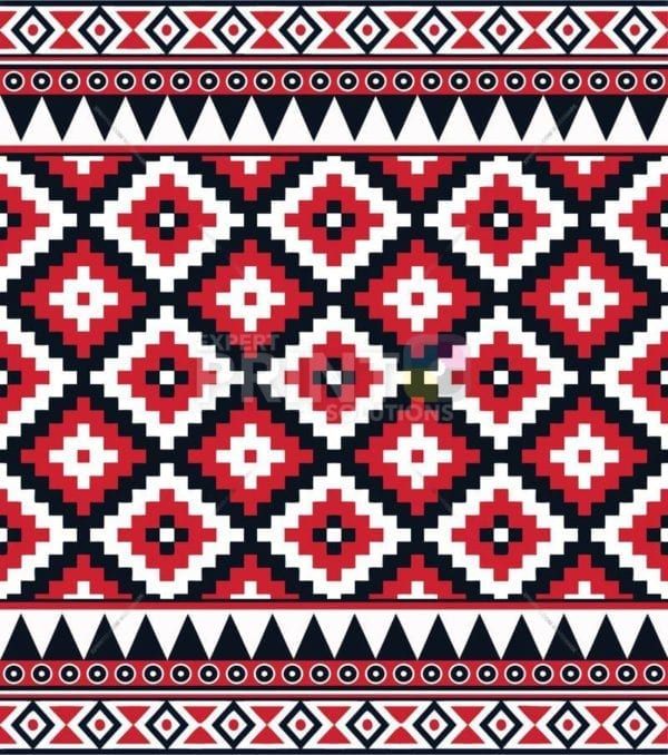 Beautiful Ethnic Folk Native Aztec Pattern #1 Garden Flag