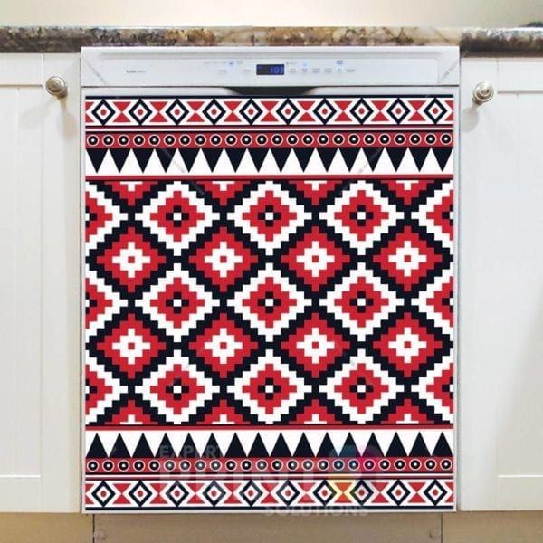 Beautiful Ethnic Folk Native Aztec Pattern #1 Dishwasher Magnet