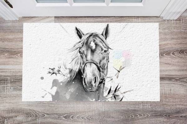 Beautiful Native Horse Floor Sticker