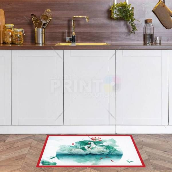 Beautiful Swan Couple Floor Sticker
