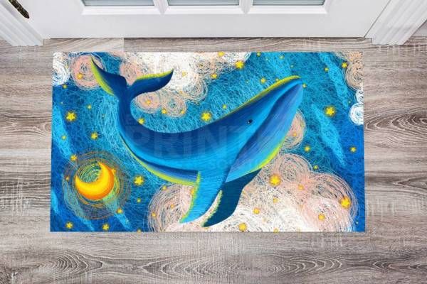 Fairytale Whales #6 Floor Sticker