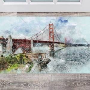 The Golden Gate Bridge Floor Sticker