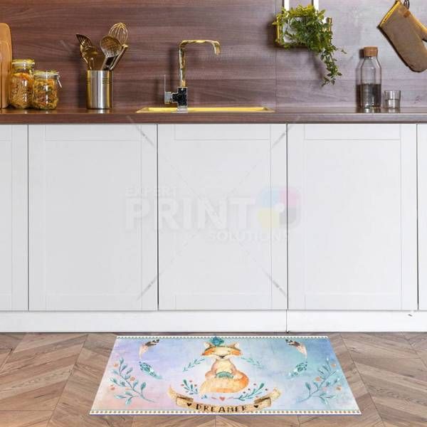 Cute Ethnic Fox - Dreamer Floor Sticker