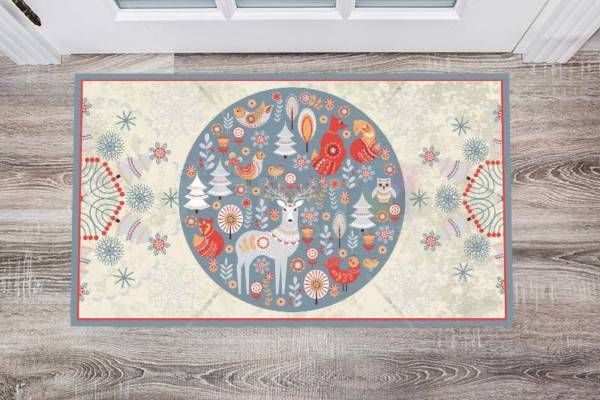 Scandinavian Tale #4 - Merry Christmas Floor Sticker