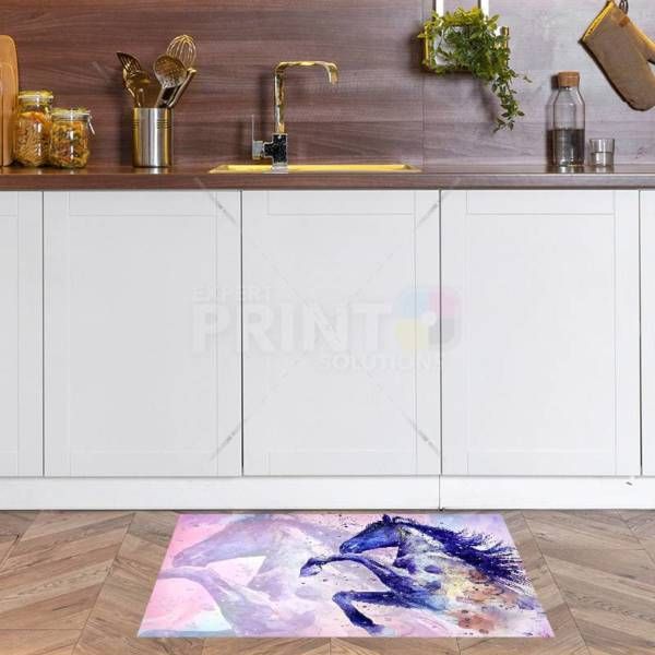 Beautiful Watercolor Style Horse Floor Sticker