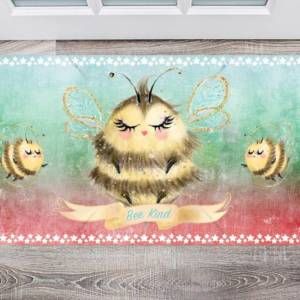 Cute Little Bee - Bee Kind Floor Sticker
