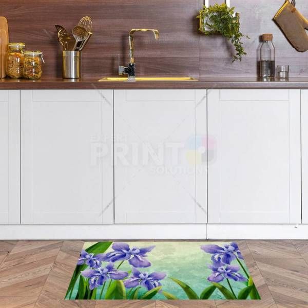 Purple Lilies Floor Sticker