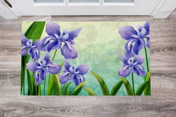 Purple Lilies Floor Sticker