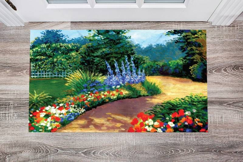 Garden Flower Path Floor Sticker