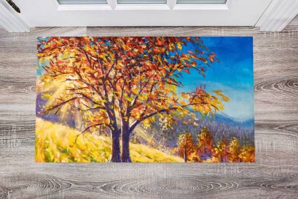 Beautiful Tree in the Field Floor Sticker