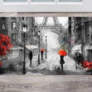 Rainy Day in Paris Floor Sticker