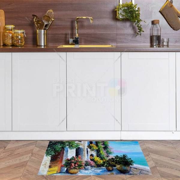 Mediterranean Cottage Near the Sea #2 Floor Sticker