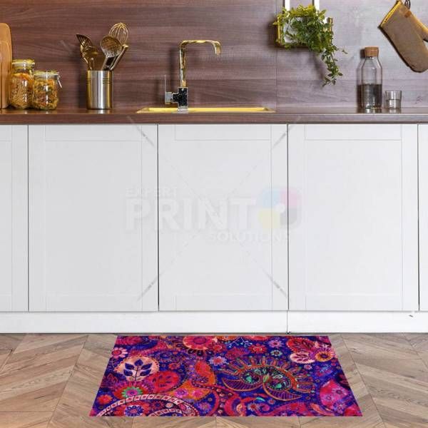 Beautiful Folk Ethnic Native Boho Paisley Design #5 Floor Sticker