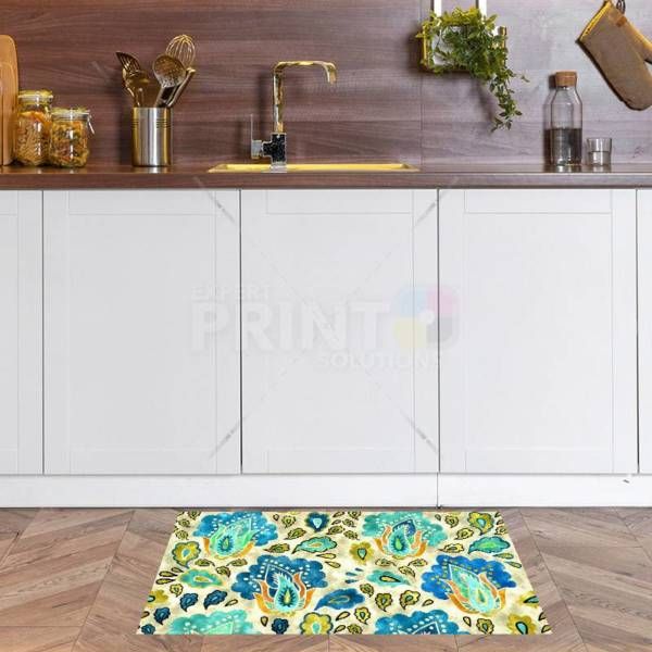 Beautiful Ethnic Native Boho Flower Design #3 Floor Sticker