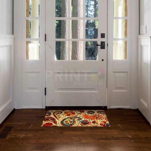 Beautiful Folk Ethnic Native Boho Paisley Design #7 Floor Sticker