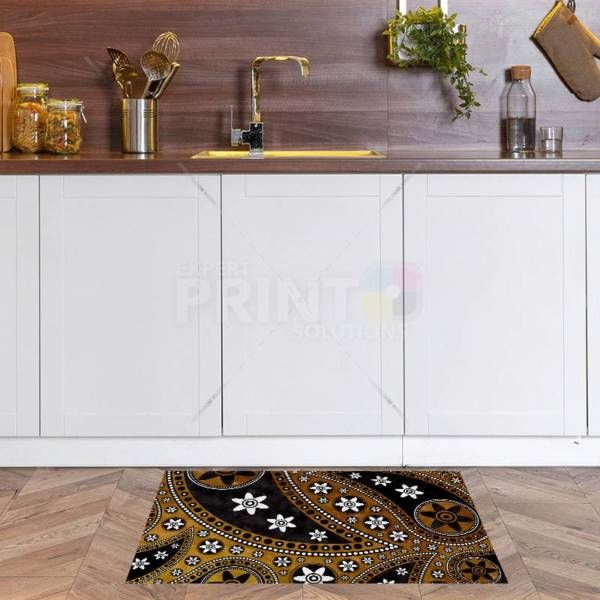 Beautiful Folk Ethnic Native Boho Paisley Design #12 Floor Sticker
