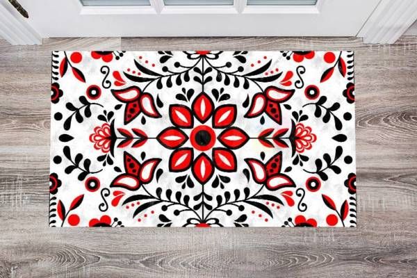 Beautiful Ethnic Native Boho Folk Design #1 Floor Sticker